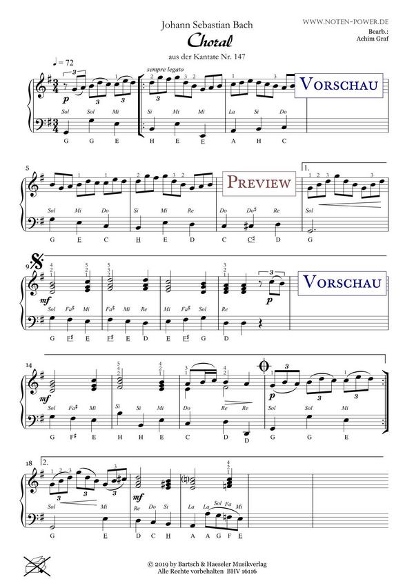 Choral aus der Kantate BWV 147