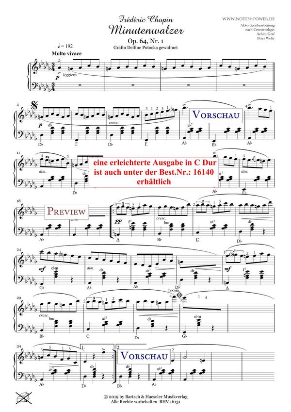 Minutenwalzer op. 64 Nr. 1