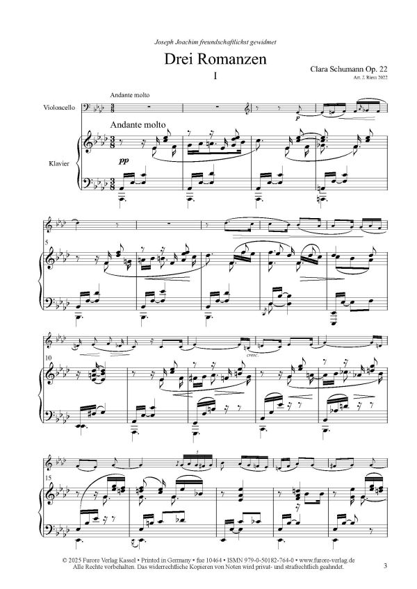 Drei Romanzen op.33