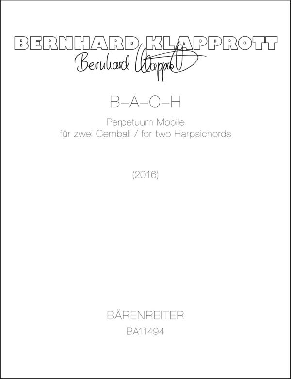 B-A-C-H - Perpetuum Mobile (2016)