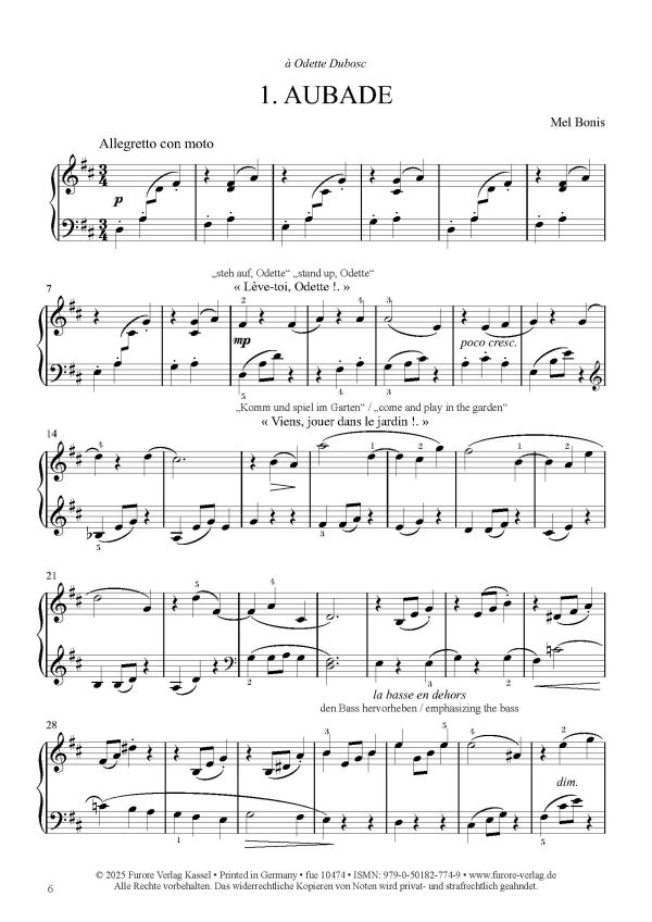 Klavierstücke Band 1 - Kinderszenen op.92 (1912)