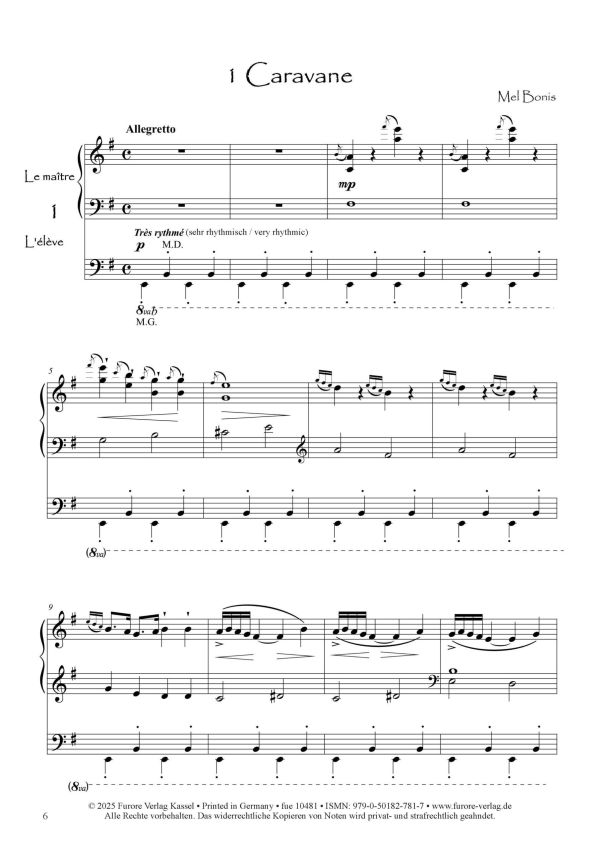 Klavierstücke Band 5  - 6 Pièces à 4 mains op.130 (1930)