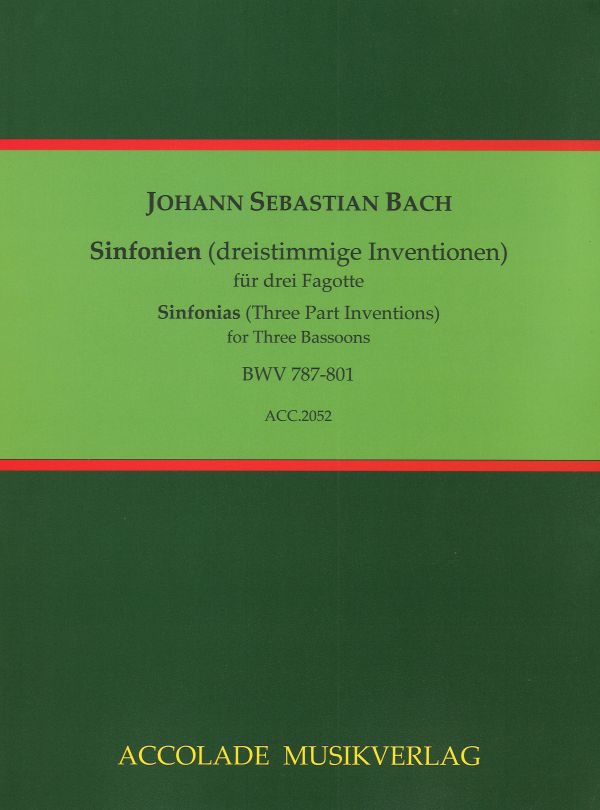 Sinfonien (dreistimmige Inventionen) BWV 787-801