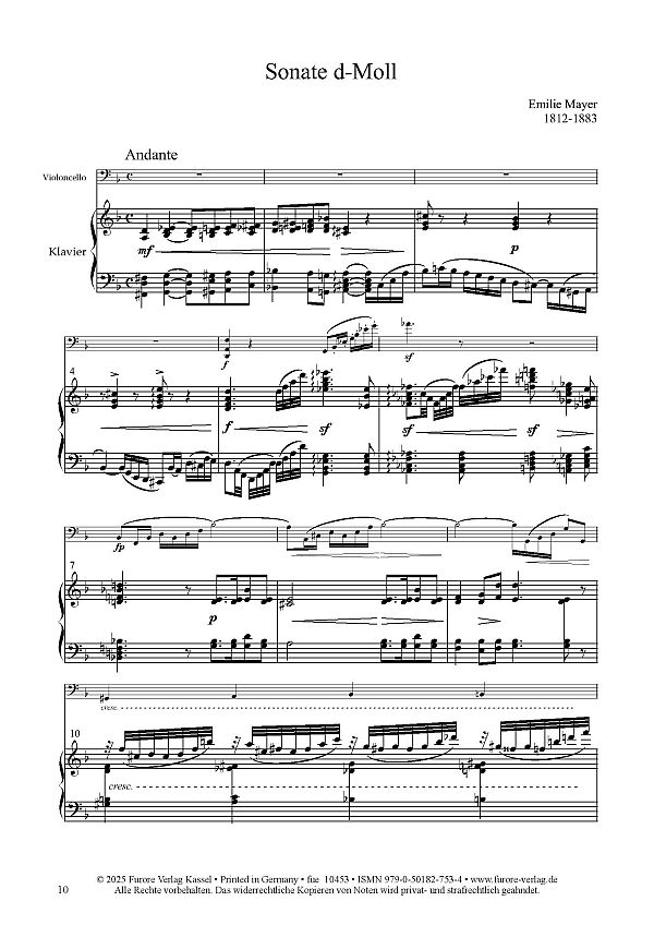 Sonate d-Moll 