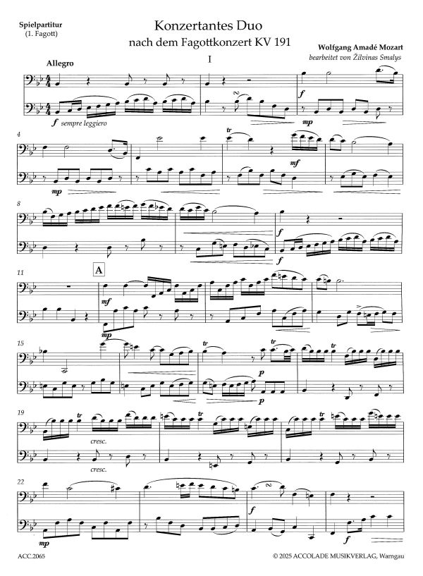 Konzertantes Duo KV 191