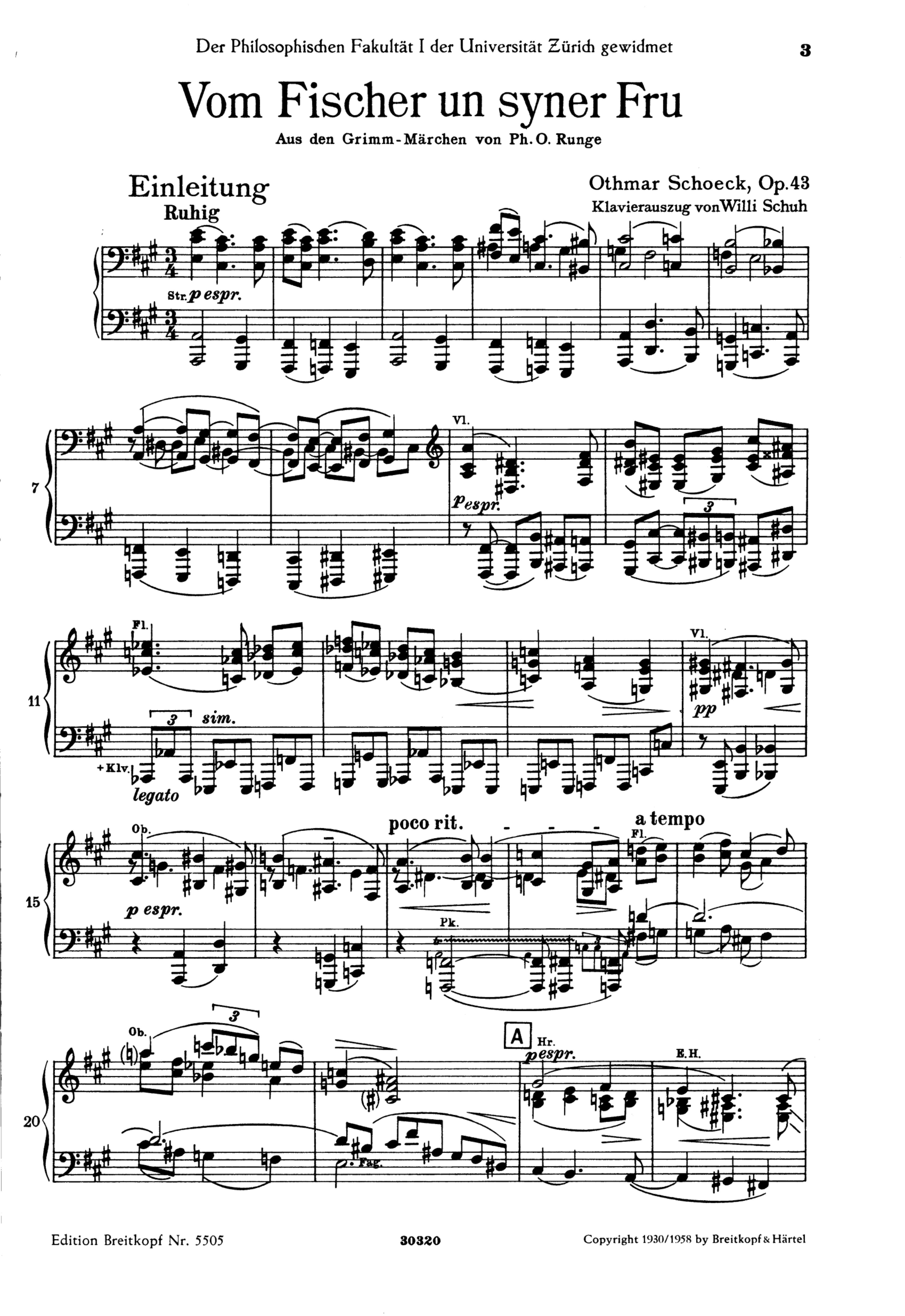 Vom Fischer un syner Fru op.43