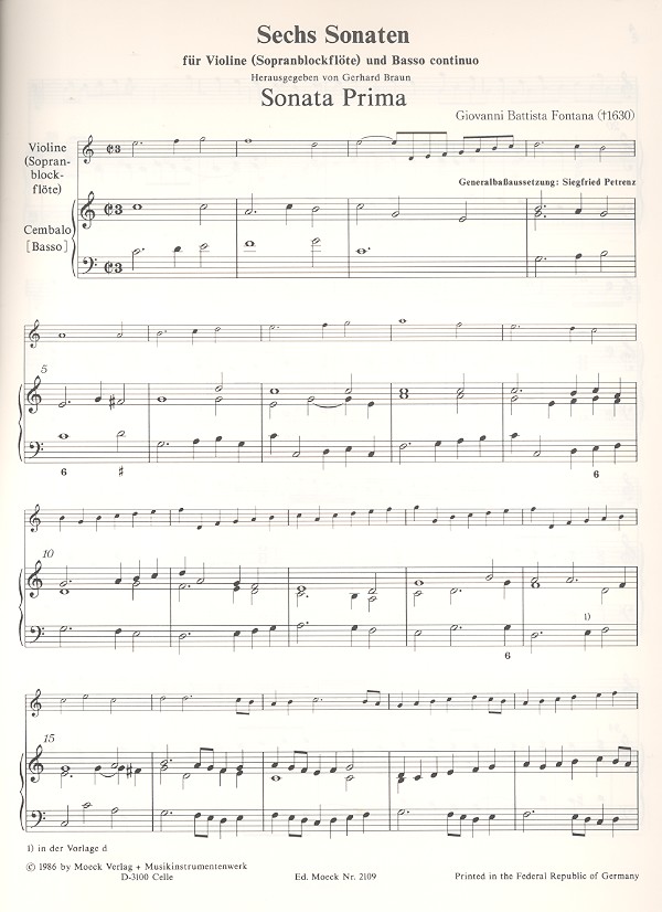 6 Sonaten Band 1 (Nr.1-2)