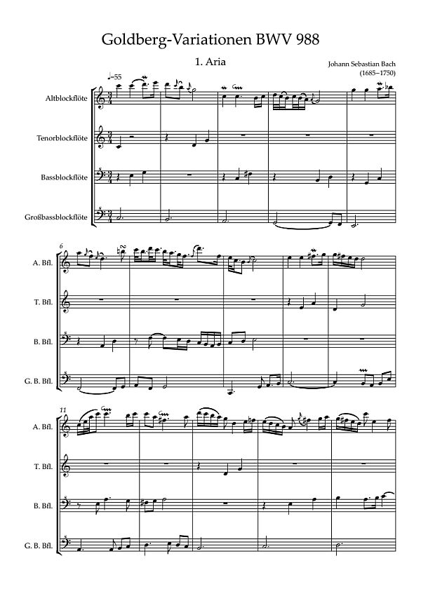 Goldberg-Variationen BWV988