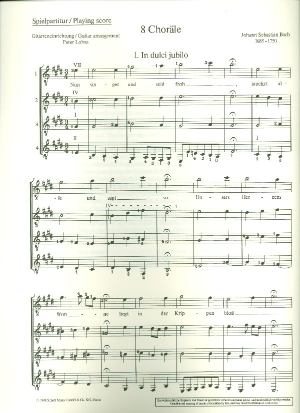 8 Choräle