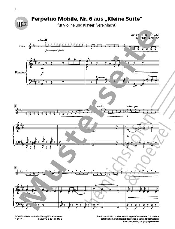 Perpetuo Mobile (Nr.6 aus "Kleine Suite") (+QR-Codes)