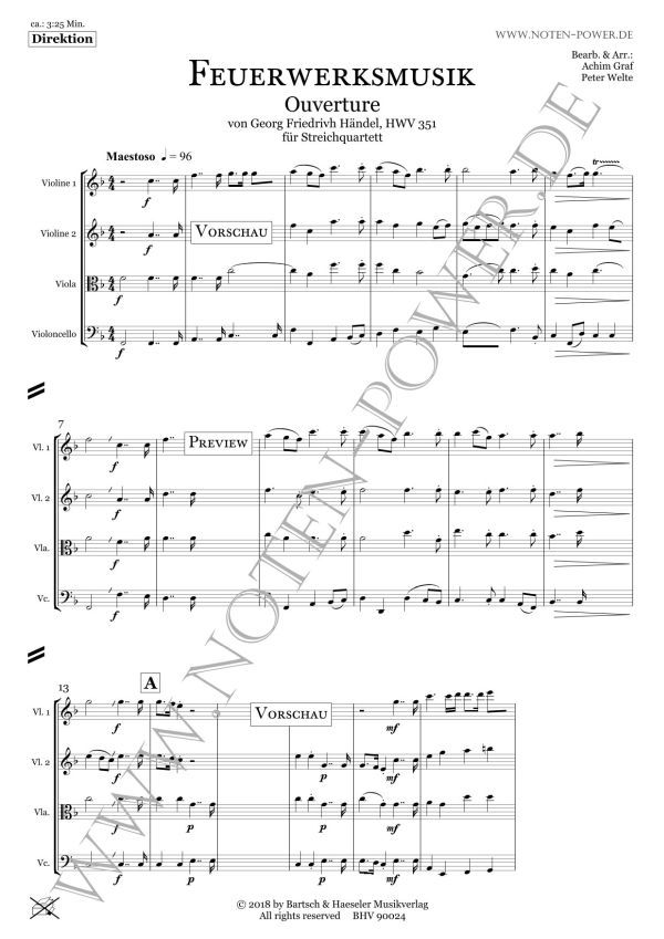 Feuerwerksmusik (Ouverture HWV 351)