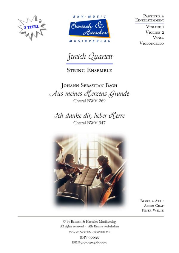 2 Streichquartette (von Bach)