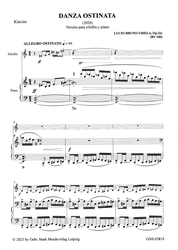 Danza Ostinata op.32e (2020)