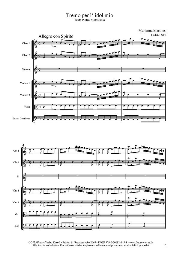 Tremo per l'idol mio (vor 1767)