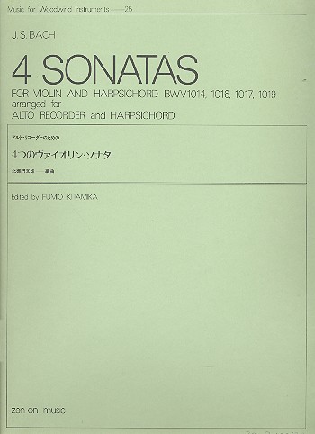 4 sonatas for violin and harpsichord