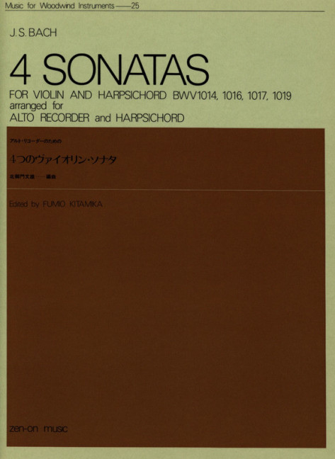 4 sonatas for violin and harpsichord