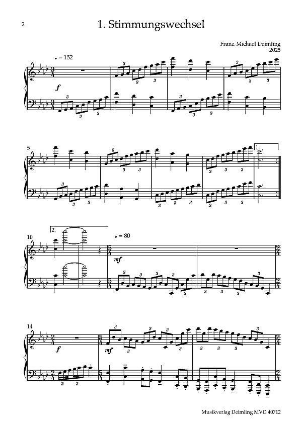 Drei Intermezzi für Kinder op.152 (2025)