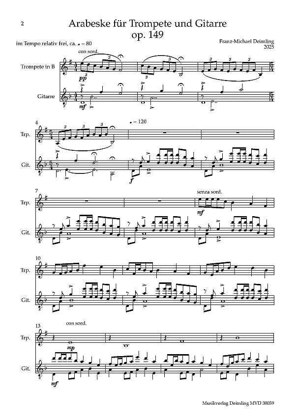 Arabeske op.149 (2025)