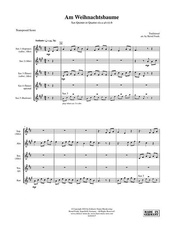 Am Weihnachtsbaume ... die Lichter brennen