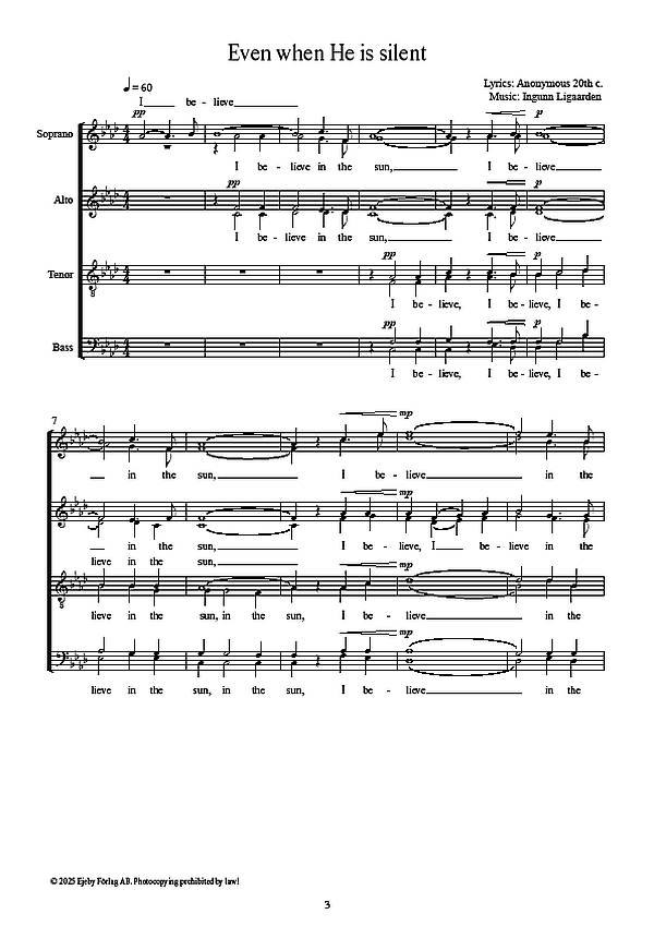 Even when He is silent