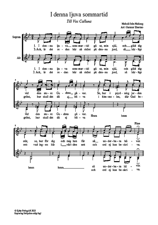 I denna ljuva sommartid