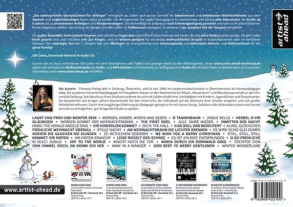 Das weihnachtliche Klavierbüchlein für Anfänger (+Download)