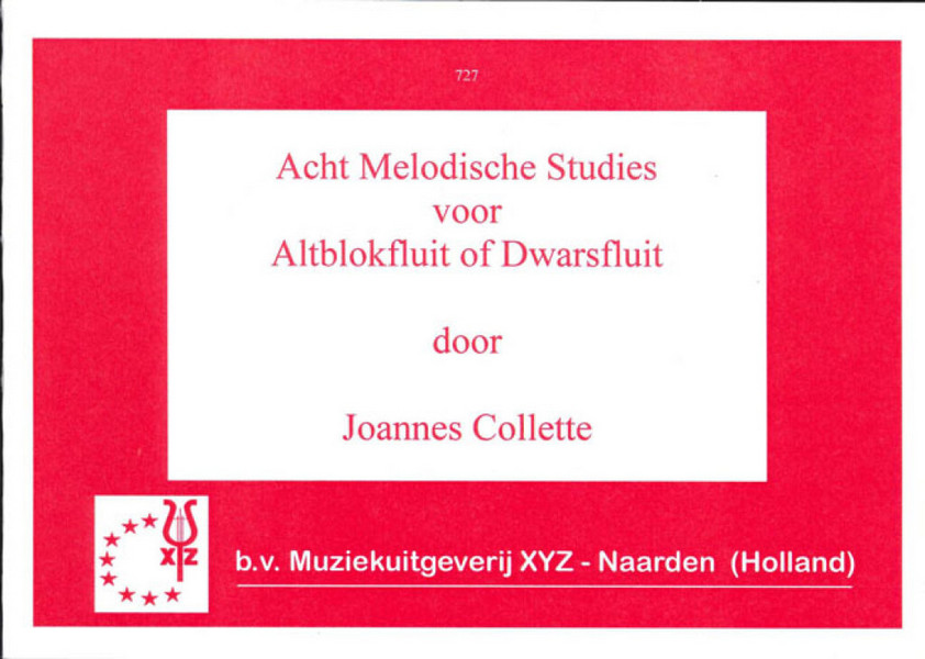 8 melodische studies vol.1 voor