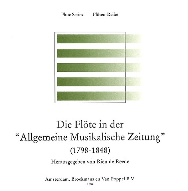Die Flöte in der "Allgemeine Musikalische Zeitung" (1798-1848)