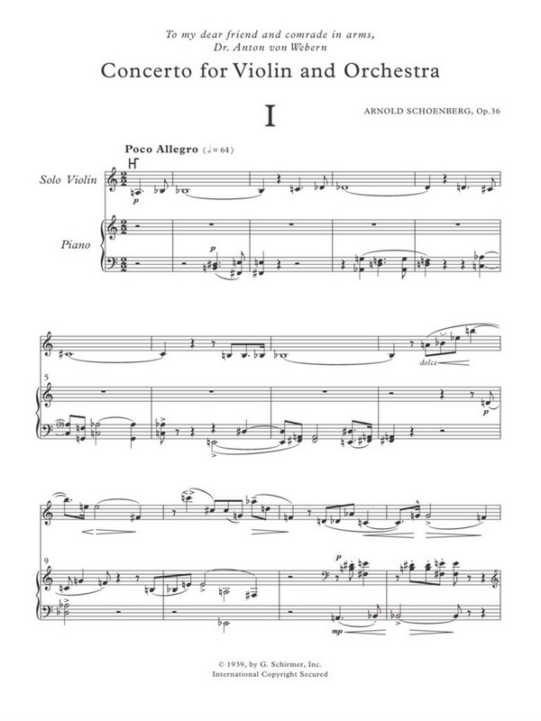 Concerto for violin and orchestra