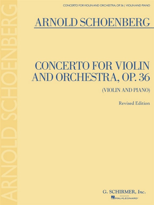 Concerto for violin and orchestra