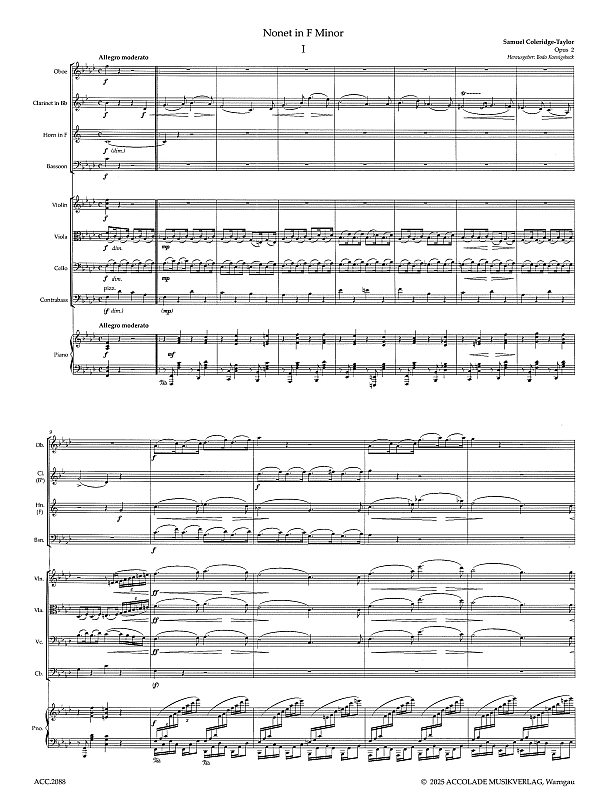 Nonett f-Moll op.38 op.2 (1894)