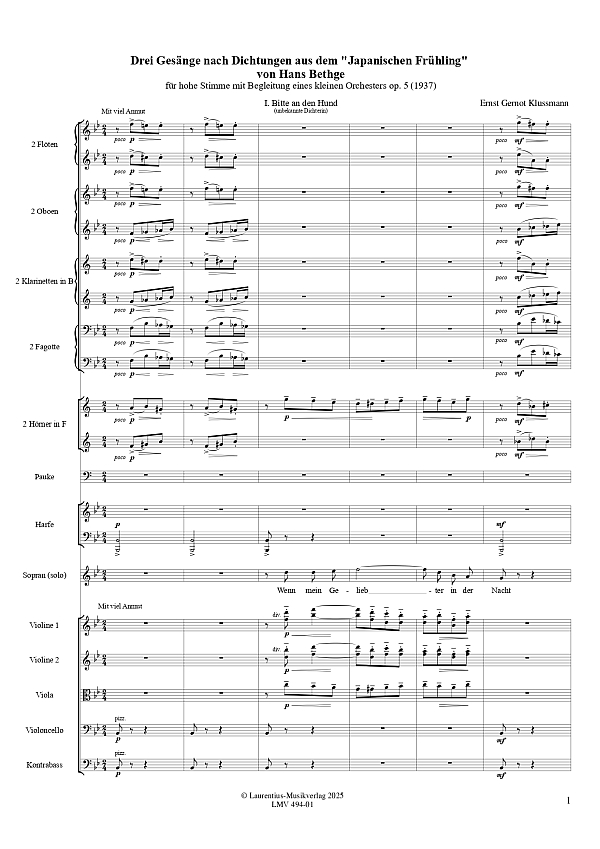 Drei Gesänge op.5 (1957)