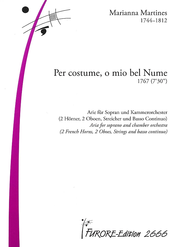 Per costume, o mio bel Nume (1767)