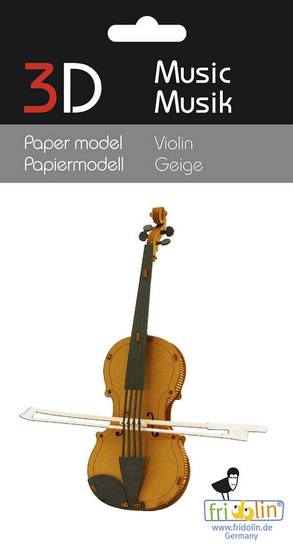 3D Papiermodell Geige