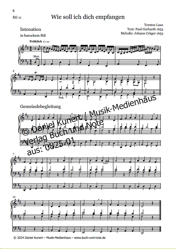 Wie soll ich dich empfangen EG 11