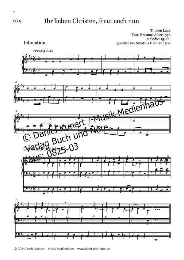 Ihr lieben Christen, freut euch  nun EG 6