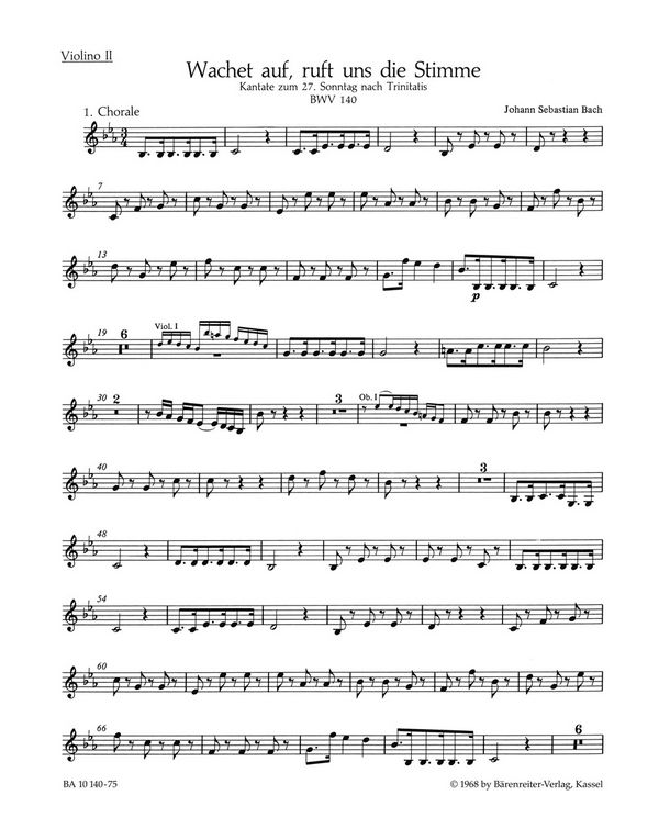 Wachet auf ruft uns die Stimme