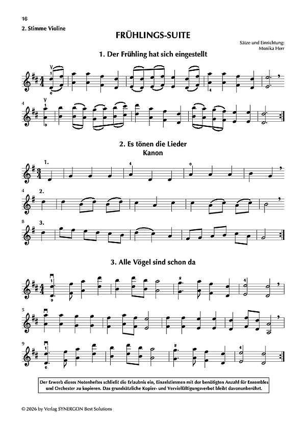 Frühlings-Suite