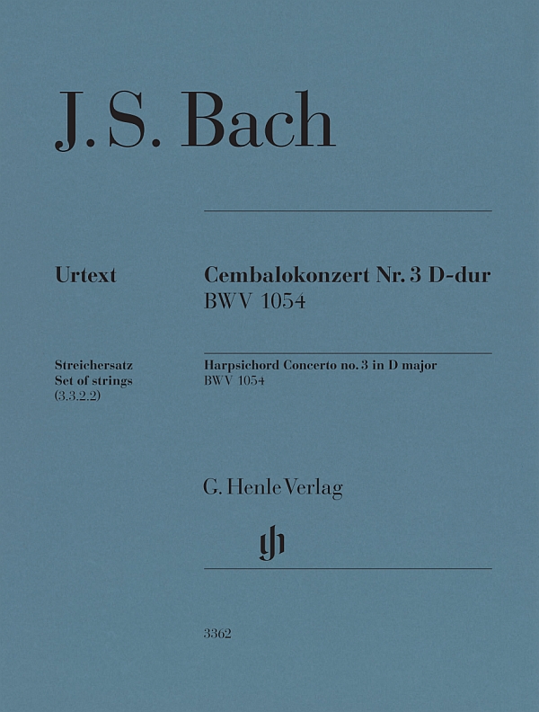 Cembalokonzert D-Dur Nr.3 BWV1054