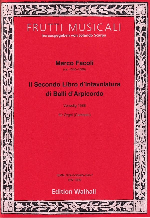 Il Secondo Libro d'Intavolatura di Balli d'Arpicordo