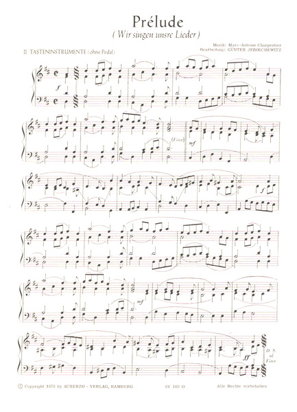 Prélude (Wir singen unsre Lieder)