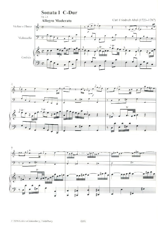 6 Cembalosonaten op.2 Nr.1-2