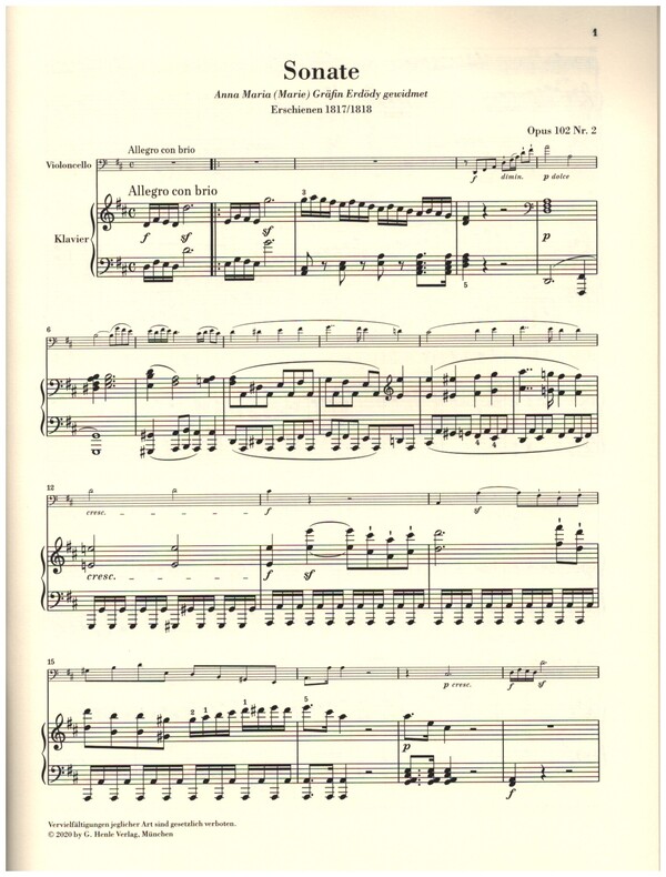 Sonate D-Dur op.102,2