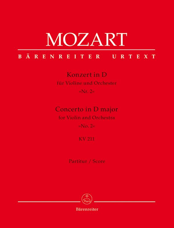 Konzert D-Dur KV211 für Violine