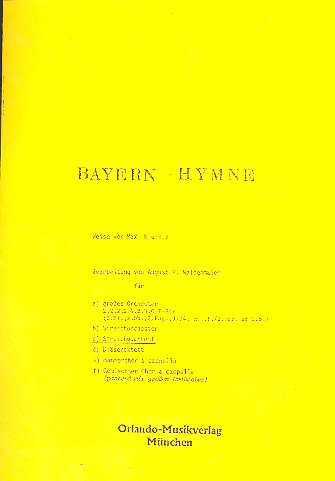 Bayern-Hymne für 2 Violinen,
