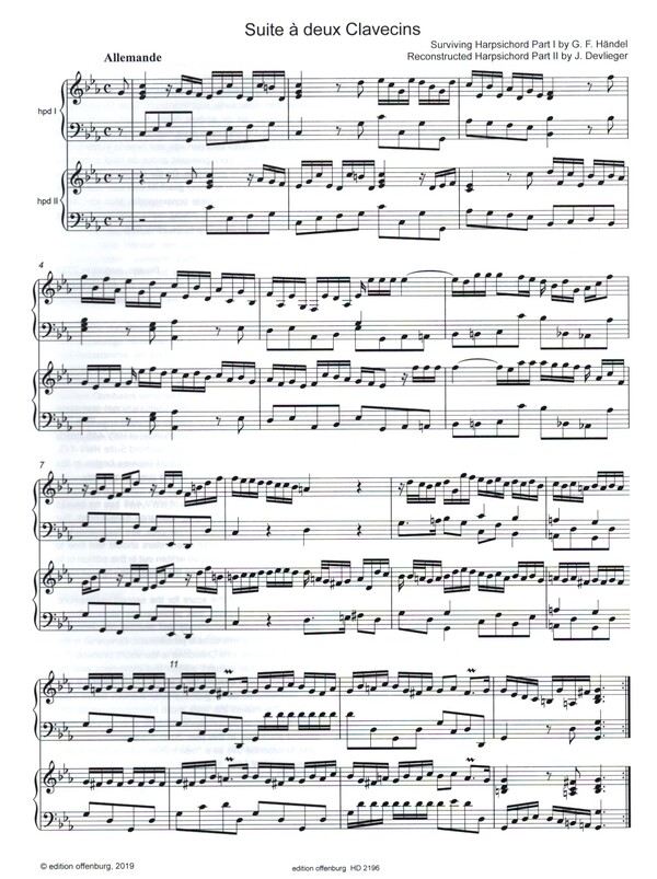 Suite à deux Clavecins HWV446