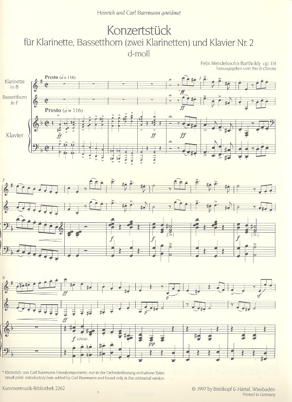 Konzertstück d-Moll Nr.2 op.114