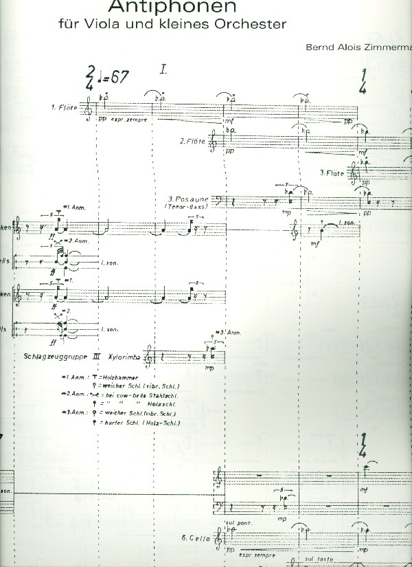 Antiphonen für Viola solo,