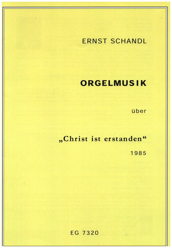 Orgelmusik über "Christ ist erstanden"