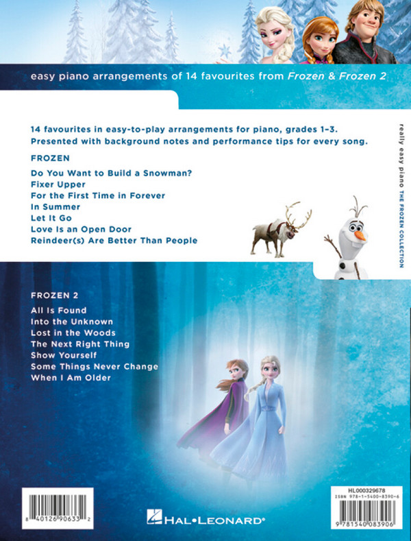 Really Easy Piano: the Frozen Collection